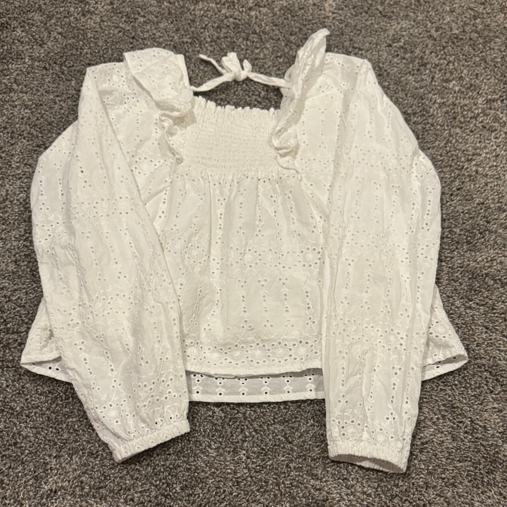 Carter's White Eyelet Blouse